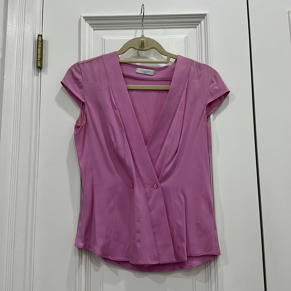 Emilio Pucci pink silk blouse size 40 IT (36 FR)